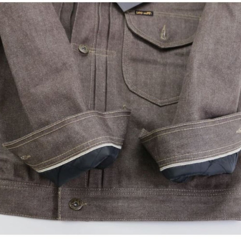 Lee x Brooklyn Circus 1930's Cowboy Jacket Brown Selvedge Denim Men's Size XL - Picture 12 of 16